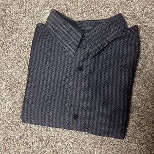 Axcess, A Claiborne Co. Dress shirt short sleeve dark gray size XL